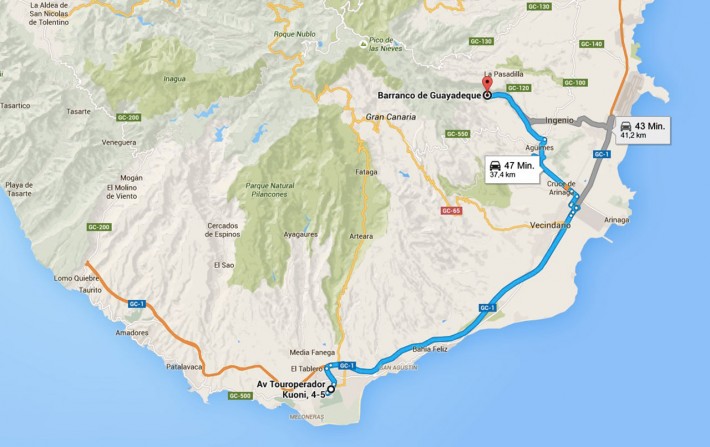 Gran-Canaria-Barranco-Guayadeque-Route
